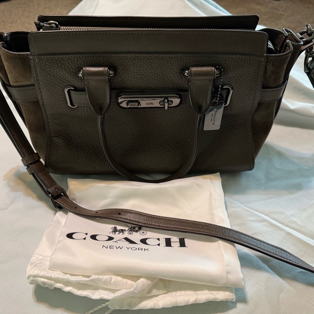 Coach Dark Brown Leather Bag